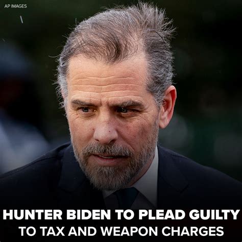 Hunter Biden charged with failing to pay federal income tax and illegally having a weapon